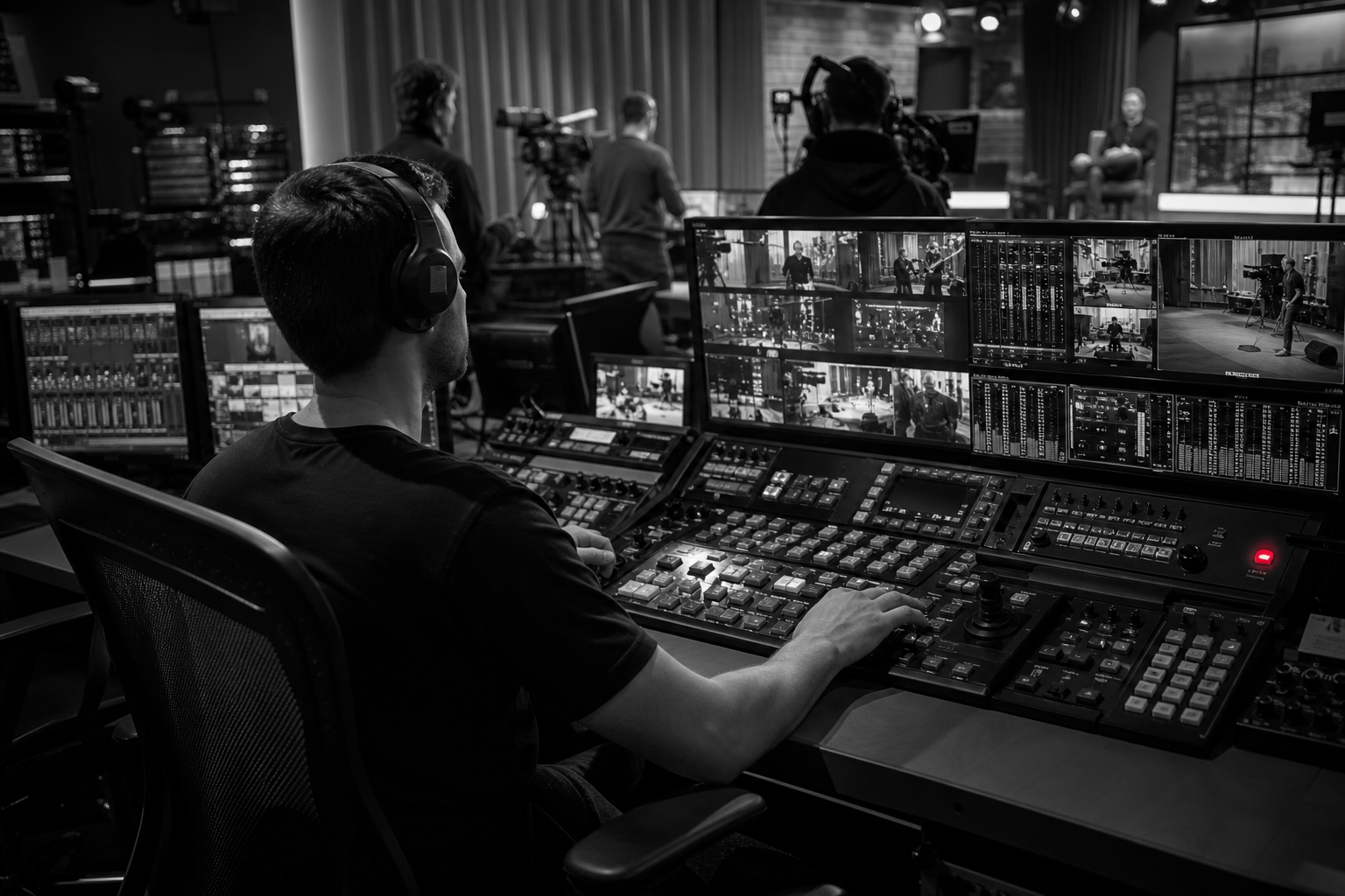 Production Room Media Entertainment Cherry Detail